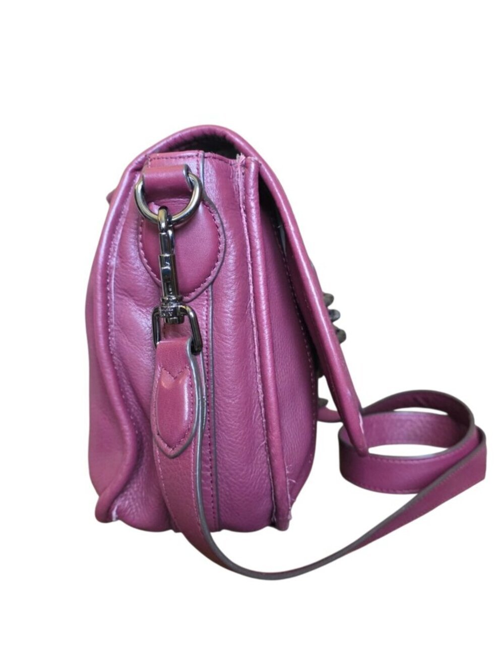 Aimee Kestenberg Oxblood Fierce Leather Saddle Crossbody Bag Burgundy - Picture 13 of 16